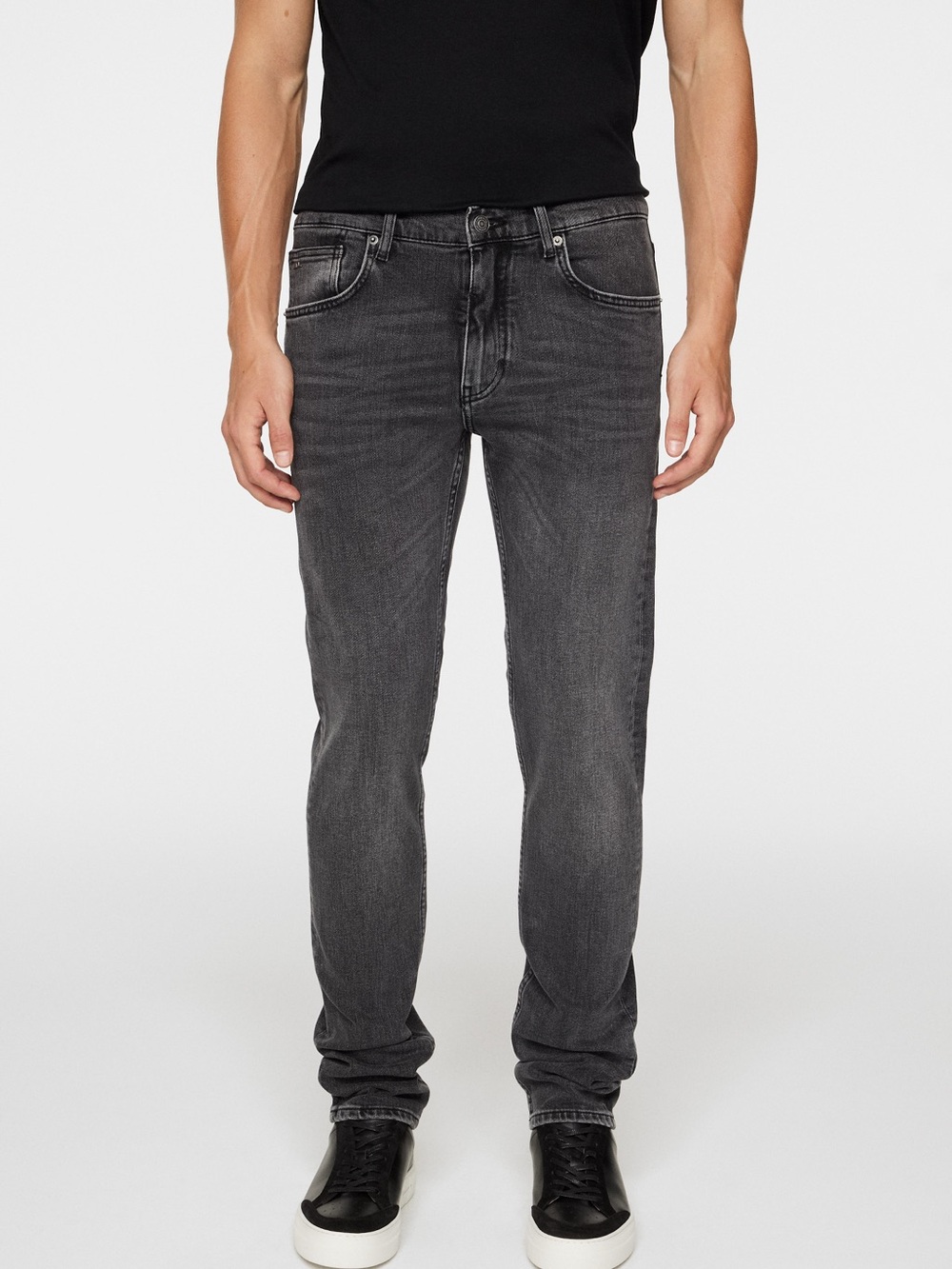 J Lindebeg Black Charcoal Grey Jeans  32x34